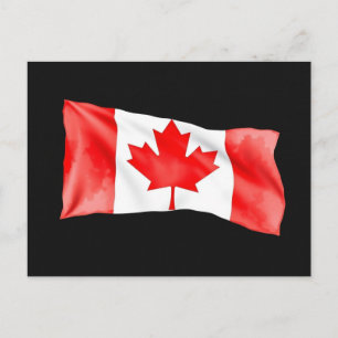 Klassieke Canada-vlag ansichtkaart Briefkaart