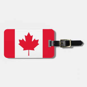 Klassieke Canadese vlag Bagagelabel