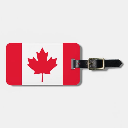 Klassieke Canadese vlag Bagagelabel (Voorkant horizontaal)