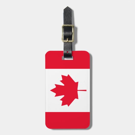 Klassieke Canadese vlag Bagagelabel (Voorkant verticaal)