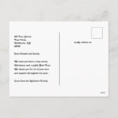 Klassieke Candy Cane Cozy Arch Foto Vrolijk Kerstf Feestdagenkaart (Achterkant)