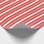 Klassieke Candy Cane Stripes Cadeaupapier (Hoek)