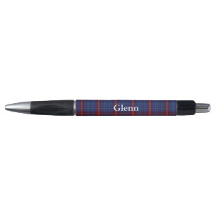 Klassieke cannen Glenn Tartan Aangepaste pen