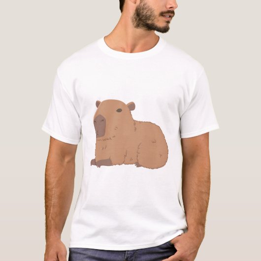 Klassieke Capybara-rust T-shirt (Voorkant)