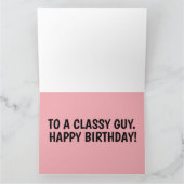 KLASSIEKE CAR-BOETEN VOOR HEM BIRTHDAAGKAARTEN KAART (Binnen)