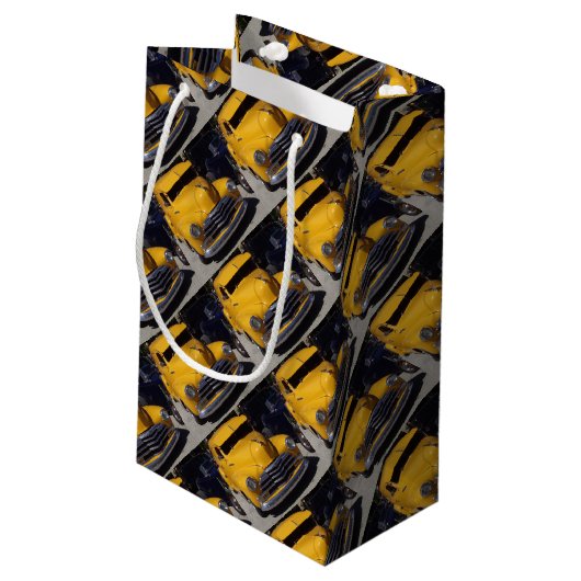 Klassieke Car Gift Bag voor hem Klein Cadeauzakje (Achterkant Gekanteld)