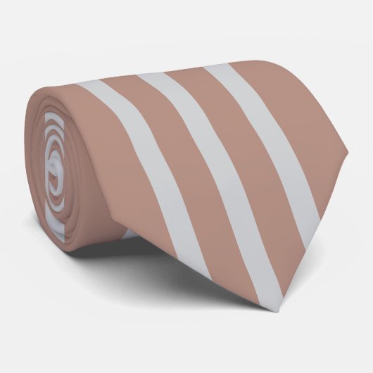 Klassieke Caramel Zilveren Sluier Das (Opgerold)