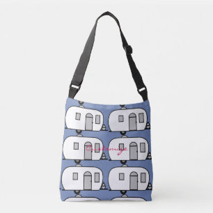 klassieke caravan met afgeronde caravan crossbody tas