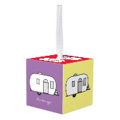  klassieke caravan met afgeronde caravan decoratie (Achter hoekig)