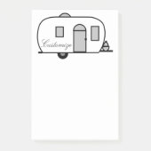 klassieke caravan met afgeronde caravan post-it® notes (Voorkant)