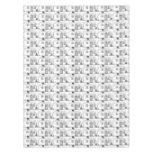 klassieke caravan met afgeronde caravan tafelkleed (Voorkant)