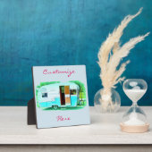 klassieke caravan met zigeunerlijker fotoplaat (Insitu)