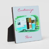 klassieke caravan met zigeunerlijker fotoplaat (Voorkant)