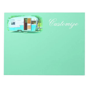  klassieke caravan met zigeunerlijker notitieblok