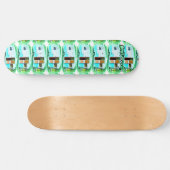  klassieke caravan met zigeunerlijker persoonlijk skateboard (Horizontaal)
