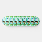  klassieke caravan met zigeunerlijker persoonlijk skateboard (Horizontaal)