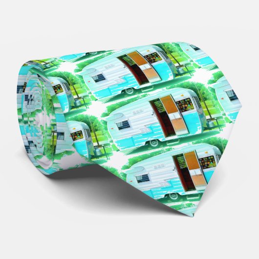  klassieke caravan met zigeunerlijker stropdas (Opgerold)