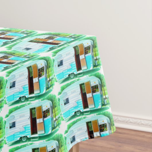  klassieke caravan Thunder_Cove Tafelkleed (Voorbeeld)