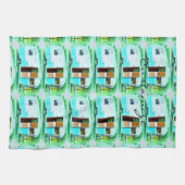 klassieke caravan Thunder_Cove Theedoek (Horizontaal)