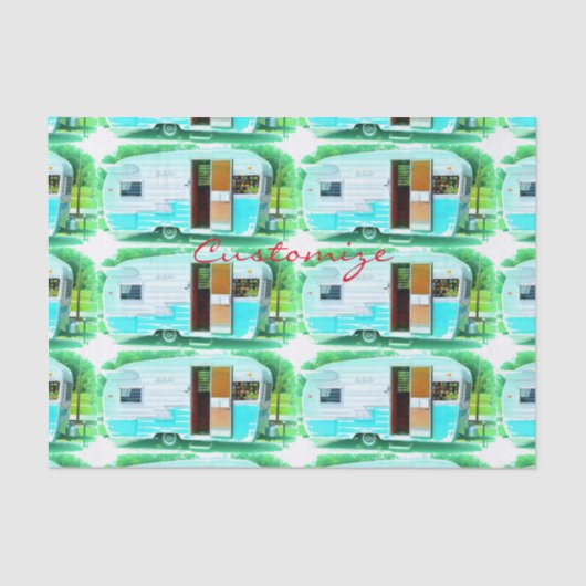  klassieke caravan Thunder_Cove Tissuepapier (Voorkant)