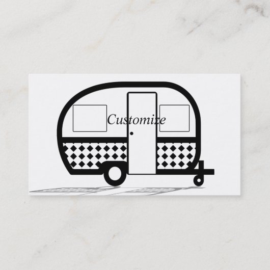 Klassieke caravan Thunder_Cove Visitekaartje (Achterkant)