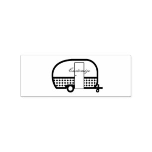Klassieke caravan trailer Thunder_Cove Rubberstempel