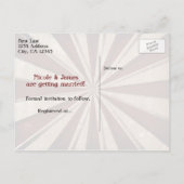 Klassieke Carnaval Elegante Postkaart Bewaar de Da Aankondigingskaart (Achterkant)