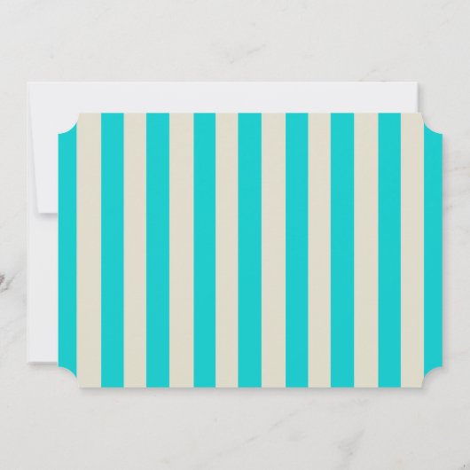 Klassieke  Carnaval Theme Party Style Stripes Kaart (Achterkant)