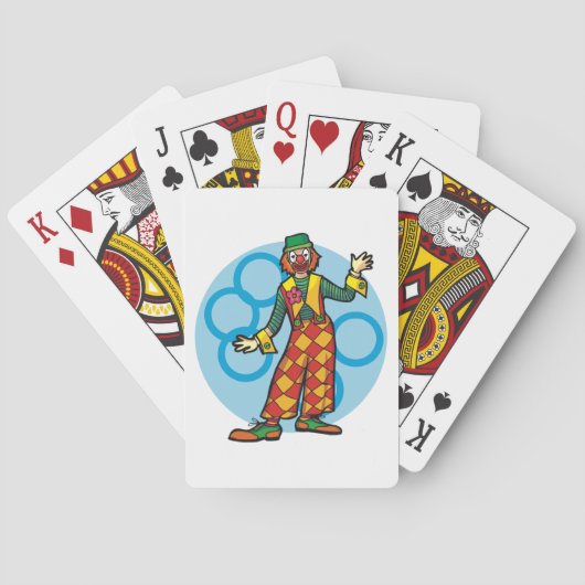 Klassieke Carnavalsclown Pokerkaarten (Achterkant)