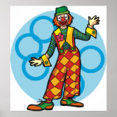 Klassieke Carnavalsclown Poster (Voorkant)