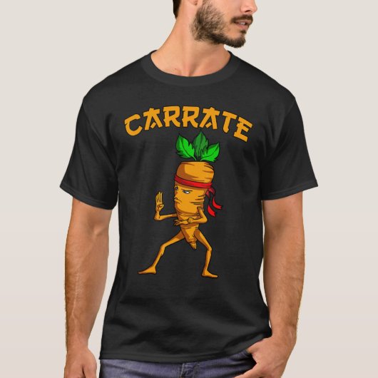 Klassieke Carrate Wortel Stomp Karate Training Mar T-shirt (Voorkant)