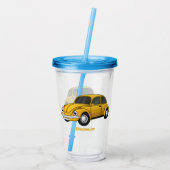 Klassieke cartoon acryl drinkbeker (Achterkant)