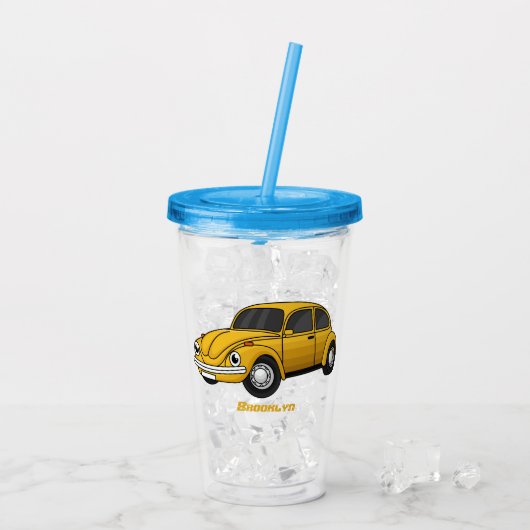 Klassieke cartoon acryl drinkbeker (Achterkant ijs)