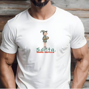Klassieke cartoon elf ironische wensen t-shirt