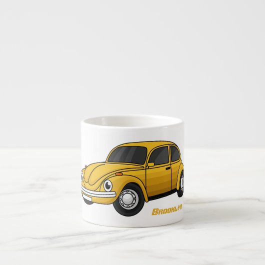 Klassieke cartoon espresso kop (Voorkant)