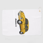 Klassieke cartoon golfhanddoek (Horizontaal)