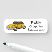 Klassieke cartoon naamplaatje (In situ)