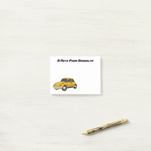 Klassieke cartoon post-it® notes (Op bureau)