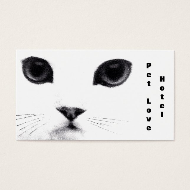 Klassieke Cat Kenmerken Visitekaartje (Voorkant)