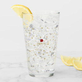 Klassieke Charm: Retro Kerststerren bloemenglas Glas