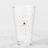Klassieke Charm: Retro Kerststerren bloemenglas Glas (Voorkant)