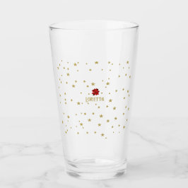 Klassieke Charm: Retro Kerststerren bloemenglas Glas