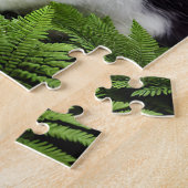 Klassieke charme: het zwarte en witte konijn legpuzzel (Zijkant)