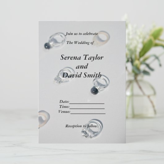 Klassieke charme: zwarte, grijze en bruiloftsuitno kaart (Staand voorkant)