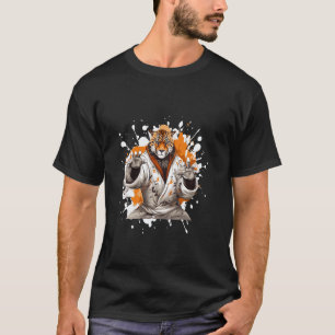 Klassieke Cheeta Karate Dieren Vechters Judo T-shirt