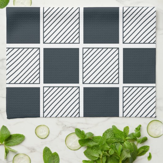 Klassieke cheques theedoek (Gevouwen)