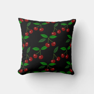 Klassieke Cherry Fruit en Leaf Pillow 2 Kussen