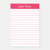 Klassieke Cherry Red, gepersonaliseerd Post-it® Notes (Voorkant)