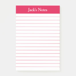 Klassieke Cherry Red, gepersonaliseerd Post-it® Notes