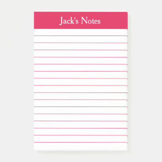 Klassieke Cherry Red, gepersonaliseerd Post-it® Notes